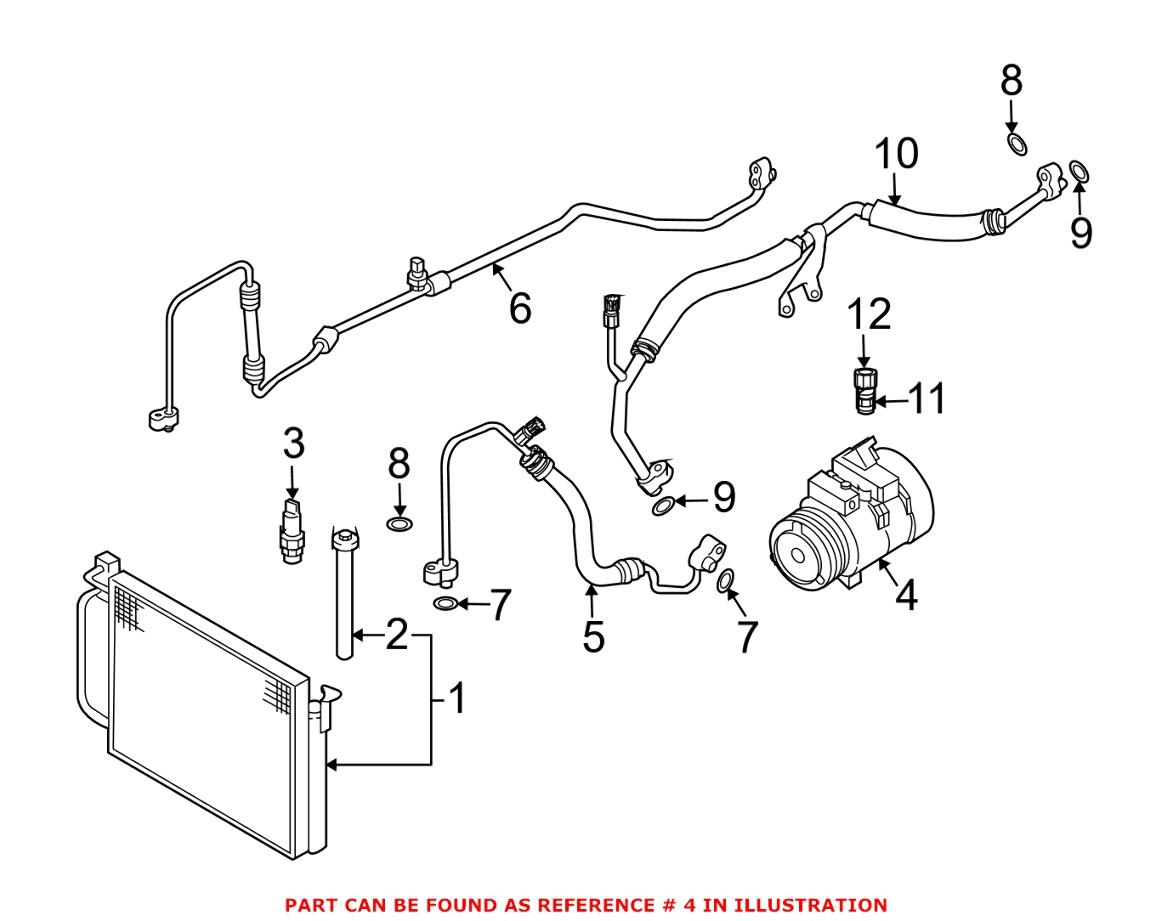 BMW A/C Compressor (New) 64509175481